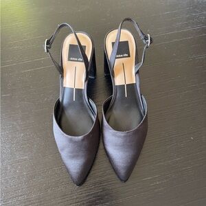 Dolce Vita Carel High Heels Onyx Satin, Size 7.5